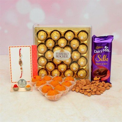 Dairy Milk Almond WIth Motichoor Ladoo Hamper
