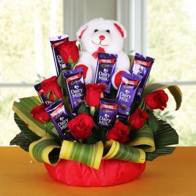 SEND FLOWERS WITH TEDDY BEARS ONLINE